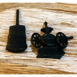 Vtg Butter Churn Grinder Sexton Black Painted Cast Aluminum Metal Wall Art USA